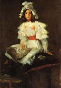 William Merritt Chase Girl in White oil